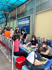 Hoạt động từ thiện tại viện Huyết học Trung ương