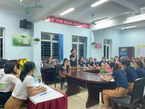 Hội nghị công chức- viên chức- người lao động trường MN Sen Hồng năm học 2022- 2023.