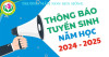 Thông báo tuyển sinh năm học 2024 - 2025