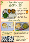 Công khai suất ăn của trẻ ngày 21/9/2026