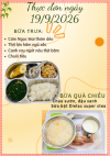 Công khai suất ăn của trẻ ngày 19/9/2026