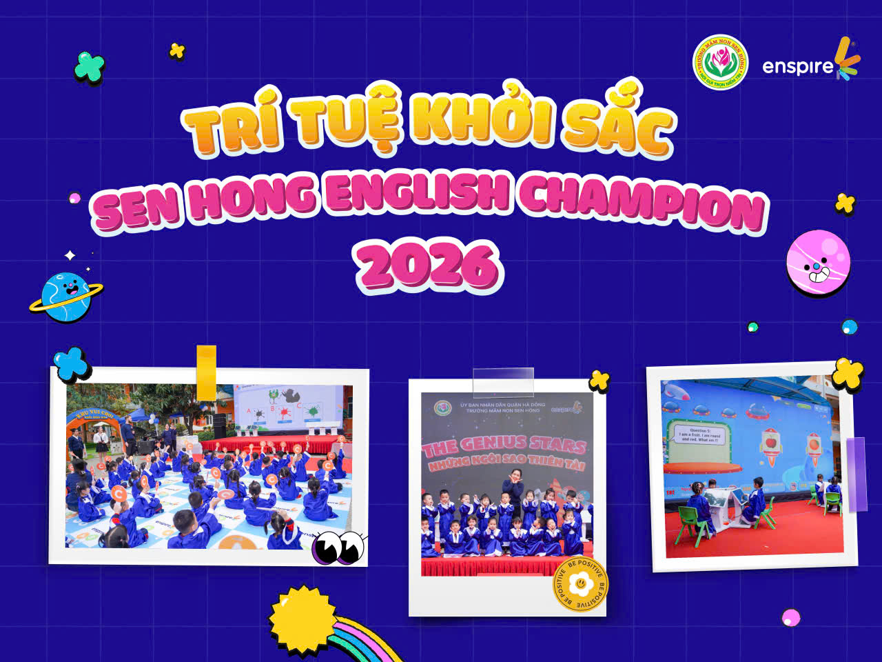🌟 TRÍ TUỆ KHỞI SẮC – SEN HỒNG ENGLISH CHAMPION 2026 🌟 CHUNG KẾT TỎA SÁNG – VINH DANH NHỮNG NHÀ VÔ ĐỊCH NHÍ!