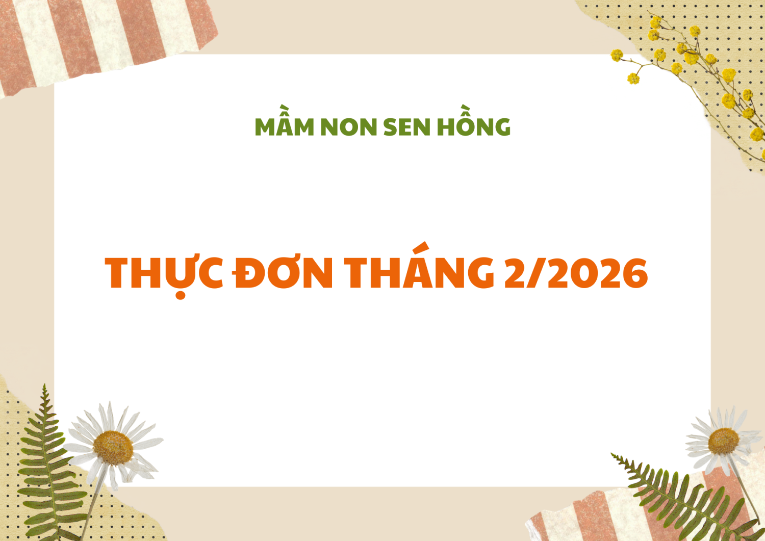 thực đơn sáng