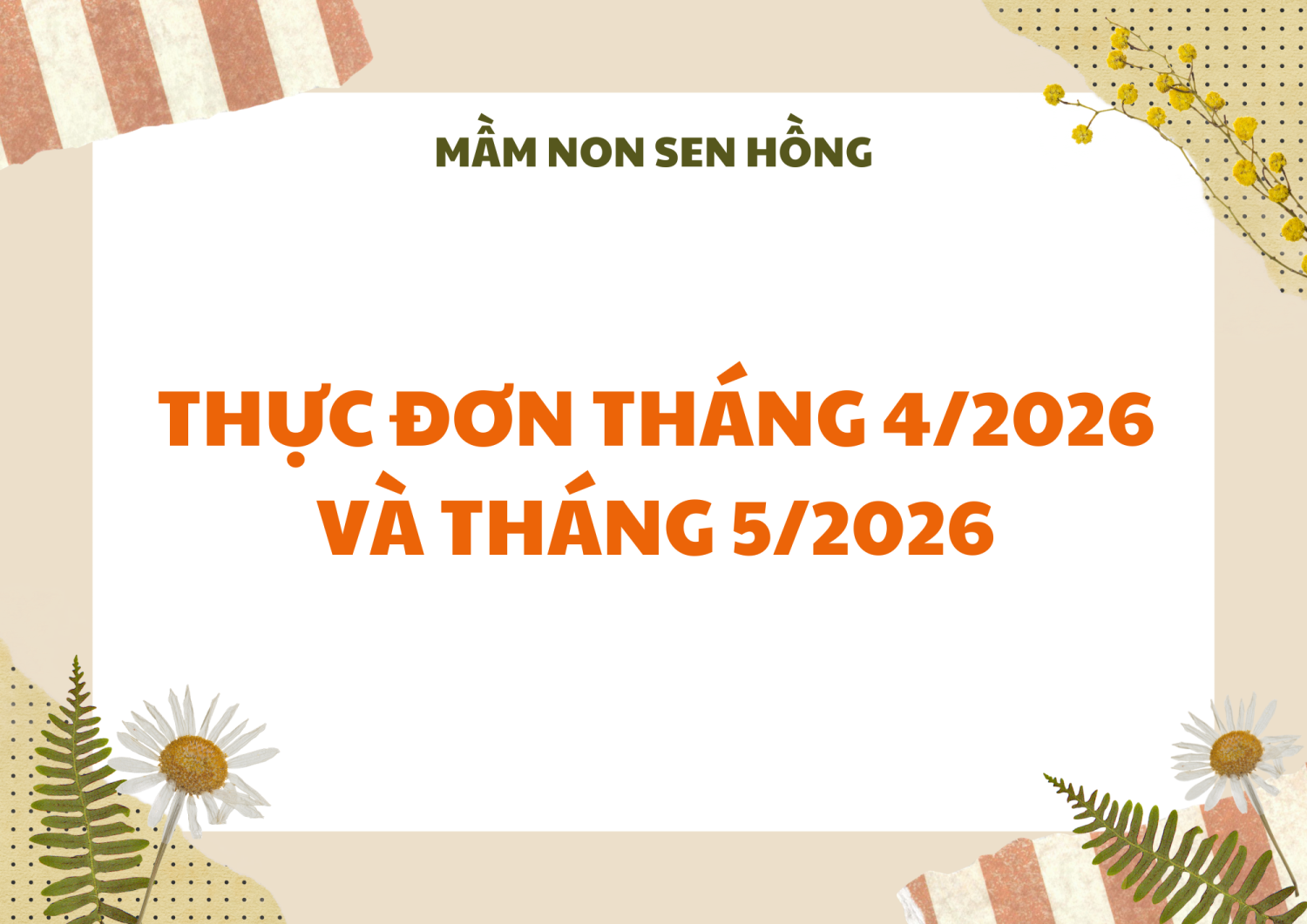 thực đơn sáng
