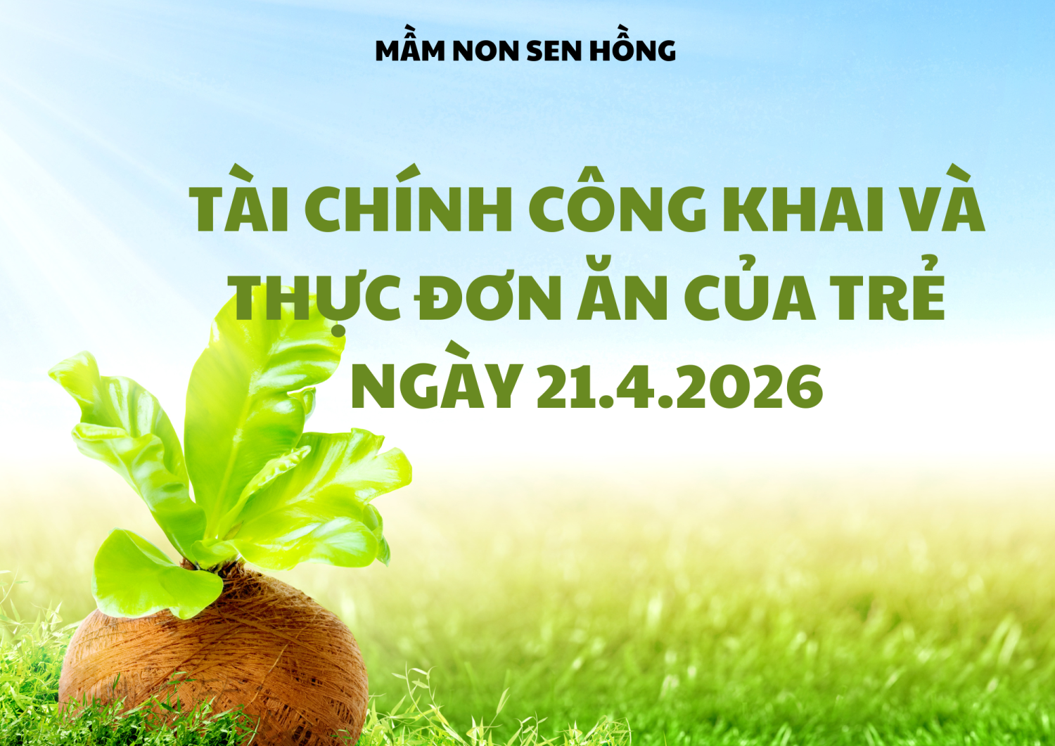 thực đơn sáng