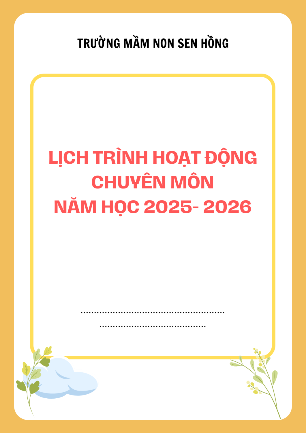 Xanh đơn giản Kế hoạch tuần