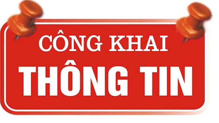 CÔNG KHAI HỢP ĐỒNG VỚI CÁC ĐƠN VỊ CUNG ỨNG THỰC PHẨM
